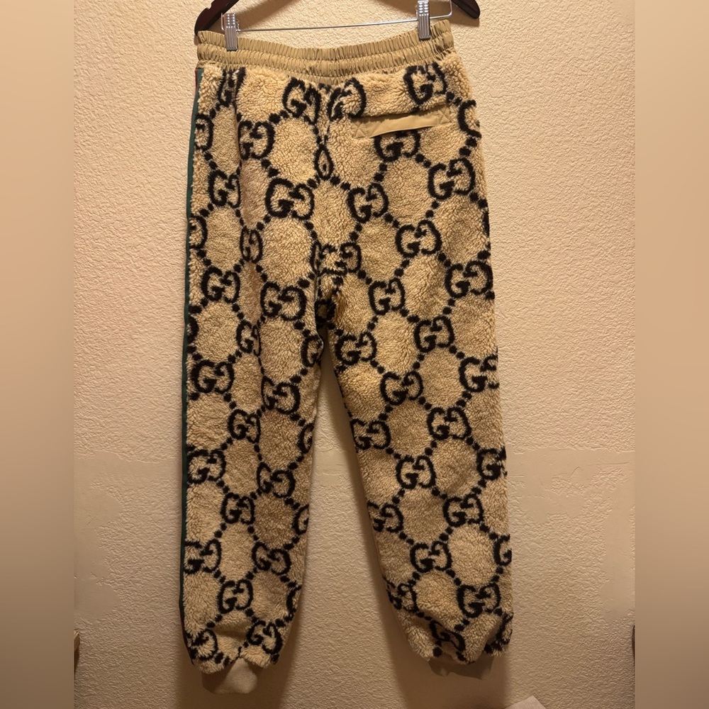 New Authentic Gucci GG Supreme Jumbo Logo Wool Sweatpants Size XXL - Picture 9 of 15
